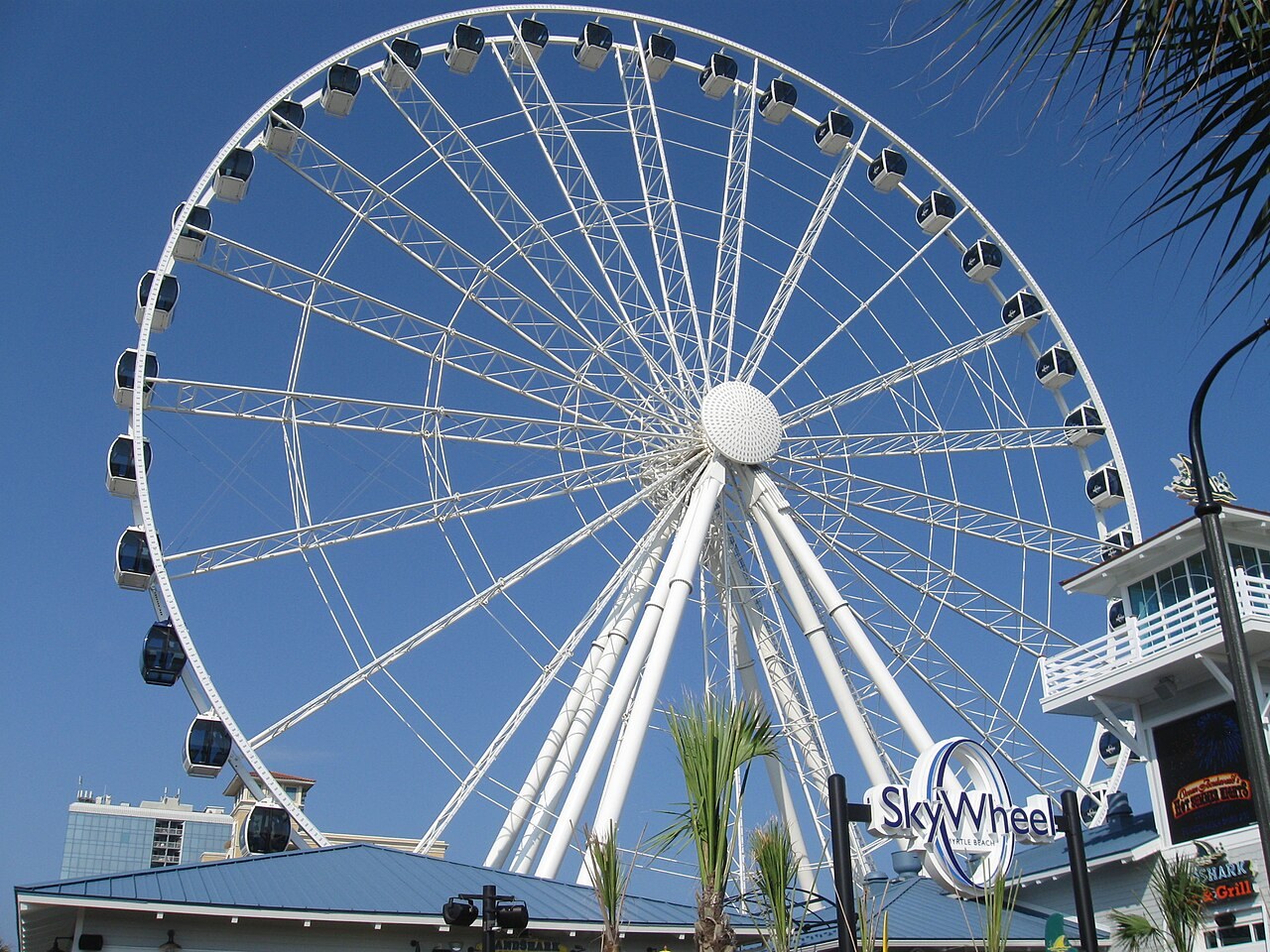 The Myrtle Beach SkyWheel against a blue sky